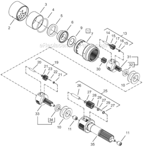 Part Location Diagram of 48037124 Cleco 1st Stage Spider