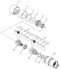 Part Location Diagram of 48046129 Cleco Upper Gear Cage
