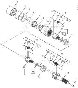 Part Location Diagram of 4603720015t Cleco 2nd Spider Asm.