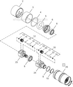 Page C Diagram and Parts List for 64TTS125D4  Cleco Ratchet
