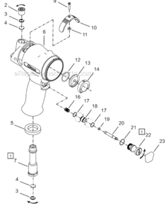 Page A Diagram and Parts List for 64TTS1260D8  Cleco Ratchet