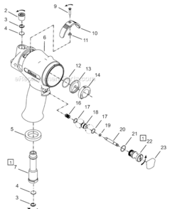 Page A Diagram and Parts List for 64TTS140D4  Cleco Ratchet