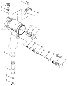 Page A Diagram and Parts List for 64TTS175D6  Cleco Ratchet