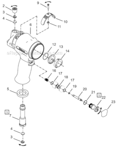 Page A Diagram and Parts List for 64TTS1985D8  Cleco Ratchet