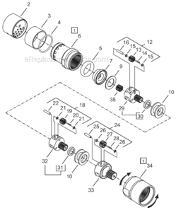 Page C Diagram and Parts List for 64TTS205D6  Cleco Ratchet