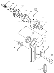Page E Diagram and Parts List for 64TTS3850D12  Cleco Ratchet