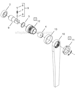 Page D Diagram and Parts List for 64TTS570D6  Cleco Ratchet