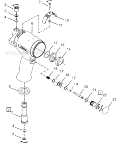 Page A Diagram and Parts List for 64TTS90D4  Cleco Ratchet