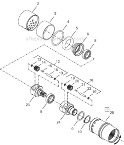 Page C Diagram and Parts List for 64TTS90D4  Cleco Ratchet