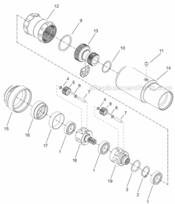 Page C Diagram and Parts List for 67EA235AL6  Cleco Ratchet