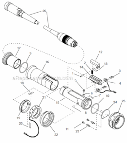 Page B Diagram and Parts List for 67EA235S461  Cleco Ratchet