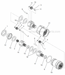 Page C Diagram and Parts List for 67EA570AM6  Cleco Ratchet