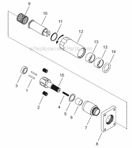 Page D Diagram and Parts List for 67ES1050Z8  Cleco Ratchet