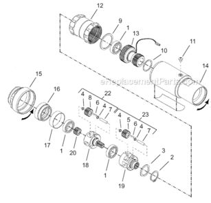 Page C Diagram and Parts List for 67ES135Z4  Cleco Ratchet