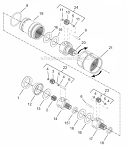 Page C Diagram and Parts List for 67ES285Z6  Cleco Ratchet
