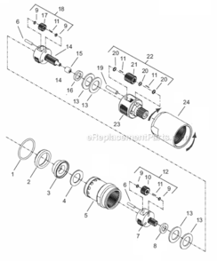 Page C Diagram and Parts List for 67ES475Z6  Cleco Ratchet