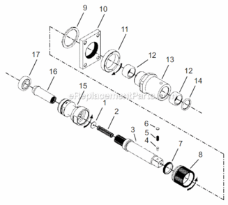 Page D Diagram and Parts List for 67ES610Z6  Cleco Ratchet