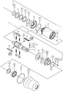 Page B Diagram and Parts List for 75PHL504  Cleco Ratchet