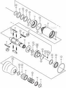 Page C Diagram and Parts List for 75PHL504  Cleco Ratchet