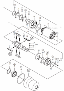 Page B Diagram and Parts List for 75PHL50Q  Cleco Ratchet