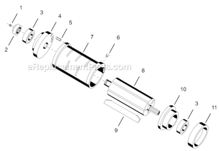 Page B Diagram and Parts List for 75RNL-3V-4  Cleco Ratchet