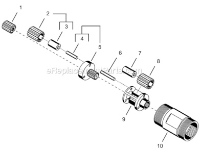 Page D Diagram and Parts List for 75RNL-3V-4  Cleco Ratchet