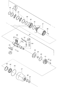 Page B Diagram and Parts List for 7PHL90Q  Cleco Ratchet