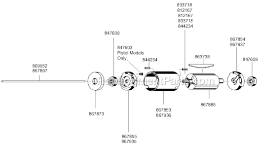 Page C Diagram and Parts List for 88RSA-5C-3  Cleco Electric Drill