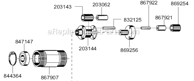 Page B Diagram and Parts List for 88RSA-5CQ  Cleco Electric Drill