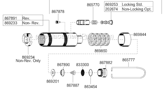 Page D Diagram and Parts List for 88RSA-5CQ  Cleco Electric Drill