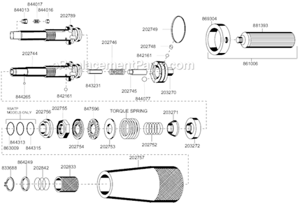 Page A Diagram and Parts List for 88RSA-7CQ  Cleco Electric Drill