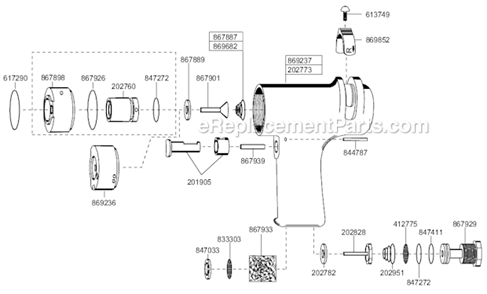 Page D Diagram and Parts List for 88RSAPT-2CQ  Cleco Electric Drill