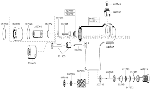 Page D Diagram and Parts List for 88RSAPT-5CQ  Cleco Electric Drill