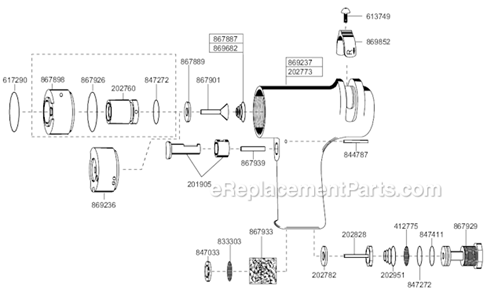 Page D Diagram and Parts List for 88RSATP-5CQ  Cleco Electric Drill