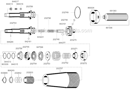 Page A Diagram and Parts List for 88SA-7CQ  Cleco Electric Drill