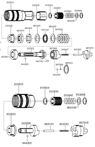 Page A Diagram and Parts List for 8RNO-20BQ  Cleco Electric Drill