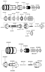 Page A Diagram and Parts List for 8RNO-7BQ  Cleco Electric Drill