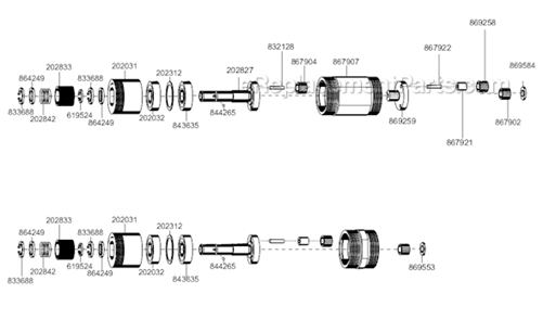 Page C Diagram and Parts List for 8RNO-7BQ  Cleco Electric Drill