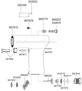 Page F Diagram and Parts List for 8RNO-7BQ  Cleco Electric Drill