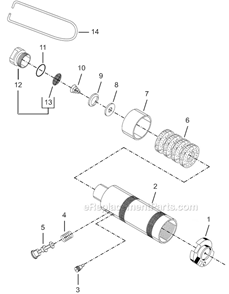 Page A Diagram and Parts List for 8RSA-20BQ  Cleco Electric Drill