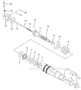 Page D Diagram and Parts List for 8RSA-20BQ  Cleco Electric Drill
