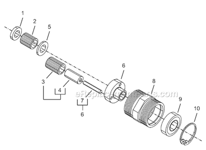 Page C Diagram and Parts List for 8RSA-40BQ  Cleco Electric Drill