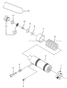 Page A Diagram and Parts List for 8RSA-5BQ  Cleco Electric Drill