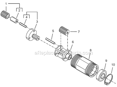 Page C Diagram and Parts List for 8RSA-5BQ  Cleco Electric Drill