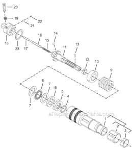 Page D Diagram and Parts List for 8RSA-7BQ  Cleco Electric Drill