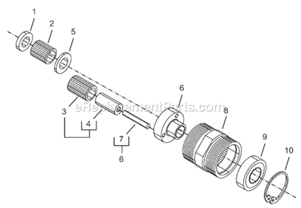 Page C Diagram and Parts List for 8RSAL-20BQ  Cleco Electric Drill