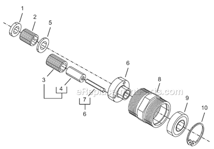 Page C Diagram and Parts List for 8RSAP-20BQ  Cleco Electric Drill
