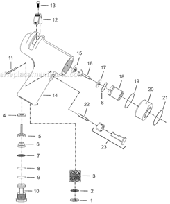 Page A Diagram and Parts List for 8RSATP-5BQ  Cleco Electric Drill