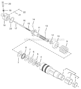Page D Diagram and Parts List for 8RSATP-7BQ  Cleco Electric Drill
