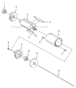 Page B Diagram and Parts List for 8SA-20BQ  Cleco Electric Drill